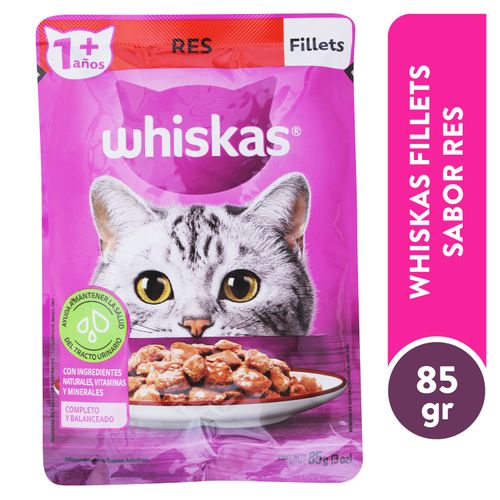 Alimento Whiskas Gato Pouch Res 85Gr