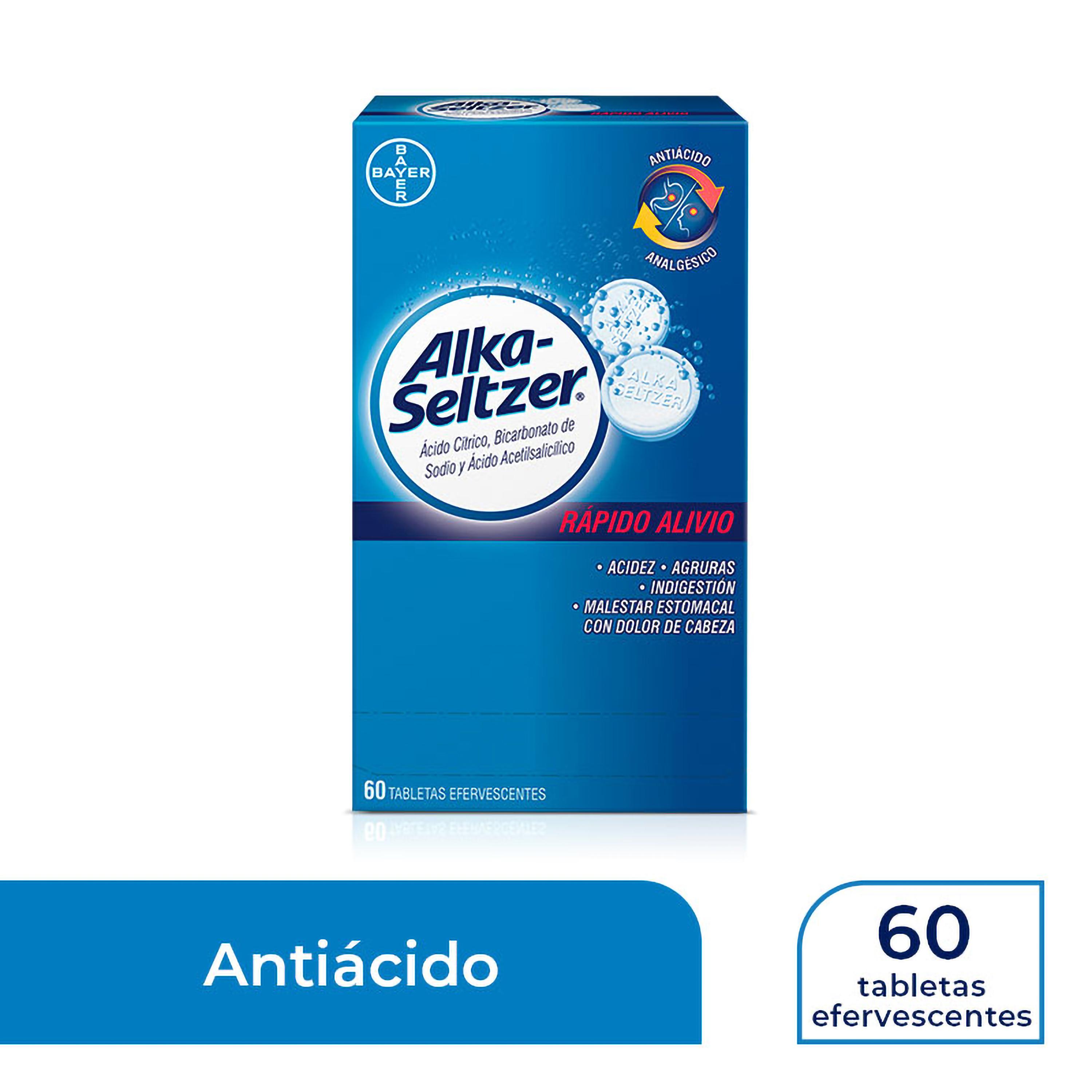 Comprar Tabletas Efervescentes Alka Seltzer - 60 Unidades - Precio ...