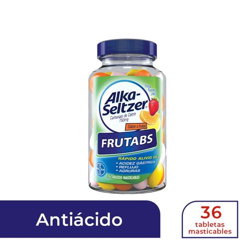 Alka Seltzer Frutabs X 36 Tabletas Masticables