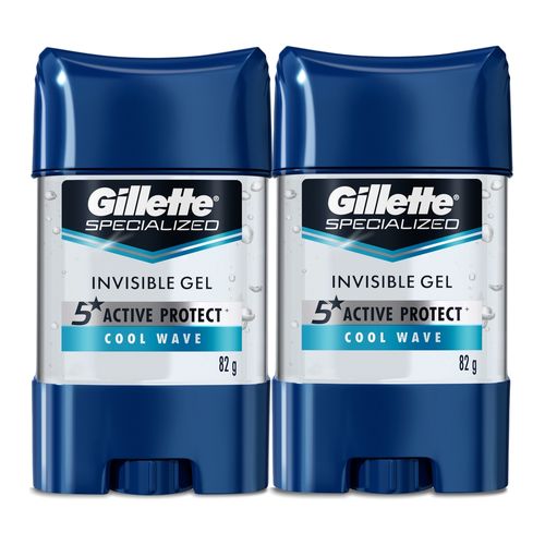 Gel Antitranspirante Gillette Specialized Cool Wave -2 Unidades