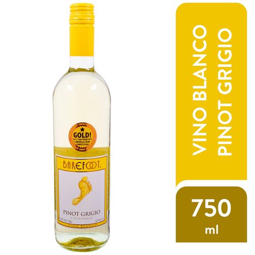 Vino Barefoot Pinot Grigio 750 Ml