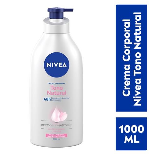 Crema corporal Nivea, aclarado natural -1000ml