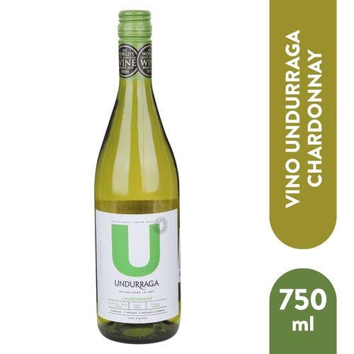 Vino Blanco Undurraga, Chardonnay - 750ml