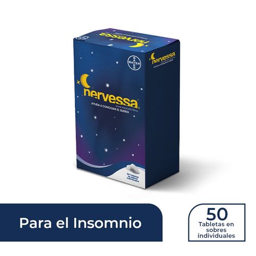 Nervesa 50 Tabletas Disp - Precio Indicado por Unidad -