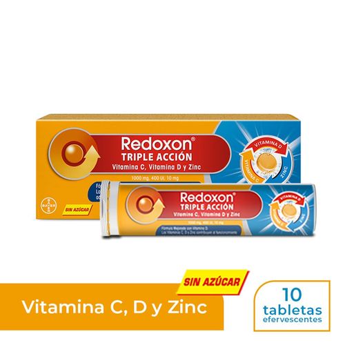 Vitaminas Redoxon Triple Acción - 10Uds