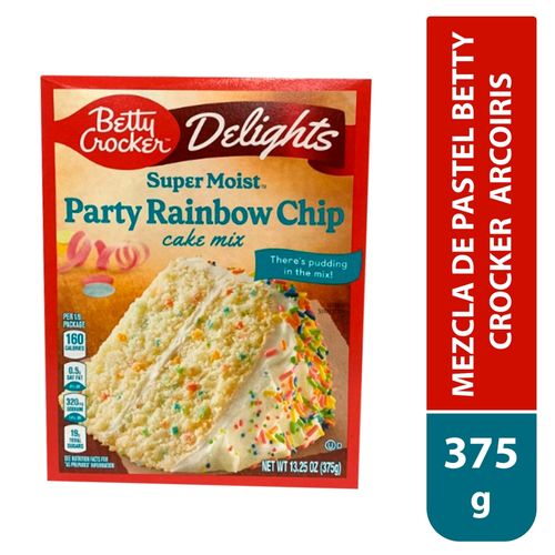 Mezcla de pastel Betty Crocker, Arcoiris-375g