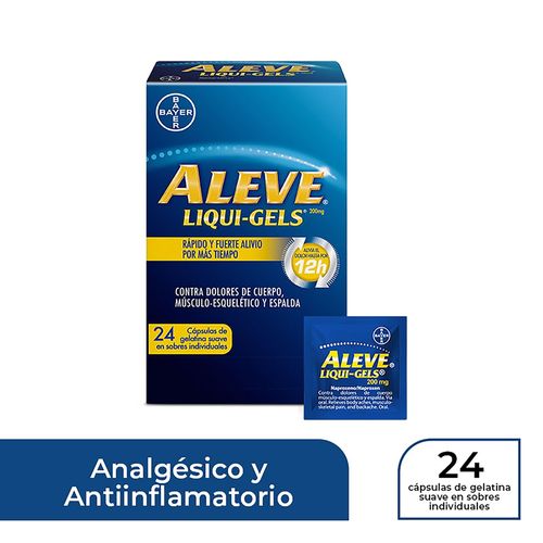 Cápsulas Liqui Gels Aleve de Bayer - Precio indicado por Cápsula