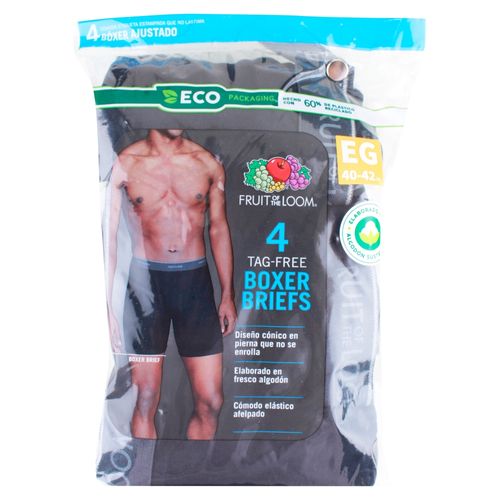 Boxer Fruit Of The Loom Gris Negro Xl