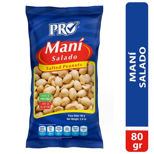 Maní Pro Salado bolsa -80g