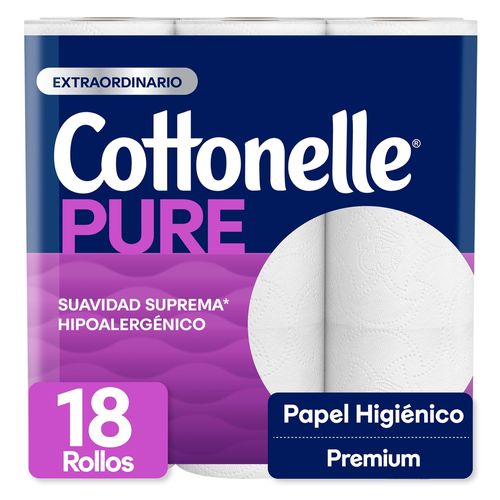 Papel Higiénico Kleenex Cottonelle Pure -18 Rollos