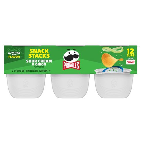 Papas Pringles Crema Y Cebolla 12 Pack  - 252 g