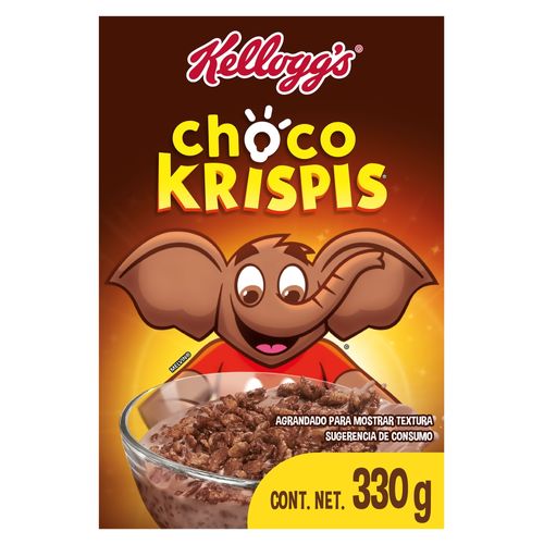 Cereal Kellogg's® Choco Krispis® Sabor a Chocolate - Cereal de grranos de Arroz Inflado - 1 Bolsa - 330 g