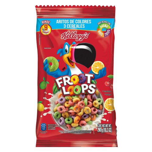 Cereal Kelloggs Froot Loops Bolsa -290 g