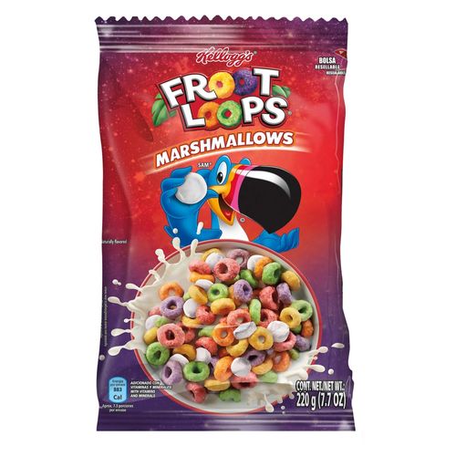 Cereal Kelloggs Froot Loops Malvavisco Bolsa -220 g