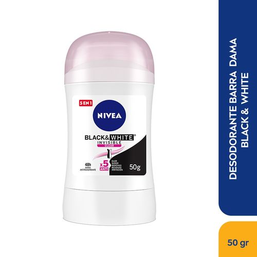 Desodorante Nivea Barra Dama Black White - 50gr