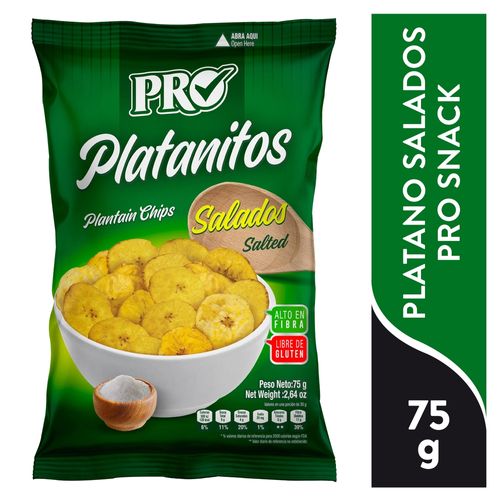 Platanitos  Pro Verdes en bolsa -75 g