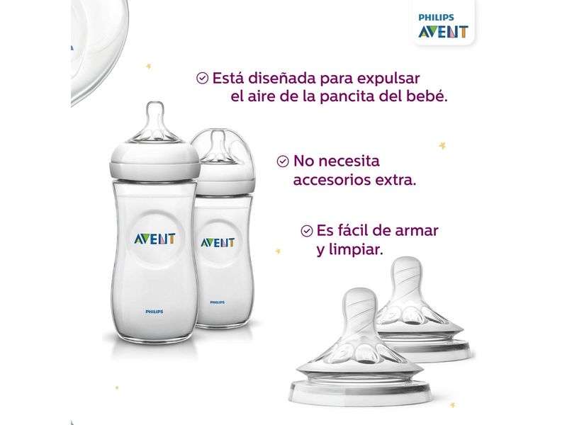 Bottiglie Vetro HEVEA Per Neonati - Collo Largo, Anti-Colica, Flusso Lento, Senza BPA, 250ml - Foto 10