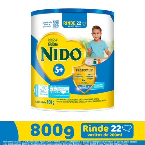 Alimento para niños Nido® 5+, Lata -800g