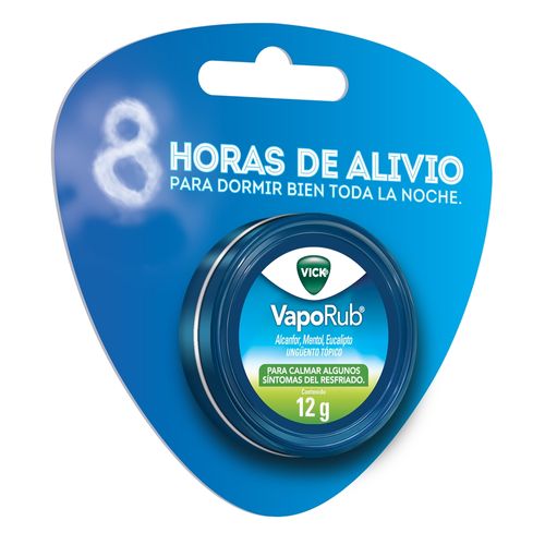 Ungüento Vick VapoRub, Para Calmar Síntomas Del Resfriado - 12g