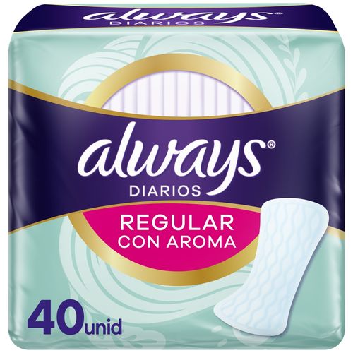 Protectores Diarios Always con Perfume 40 Unidades