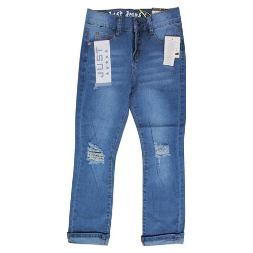 Jeans Destroyed Skinny Blue Just