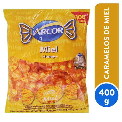 Arcor Dulces Miel Bolsa 400G 4U