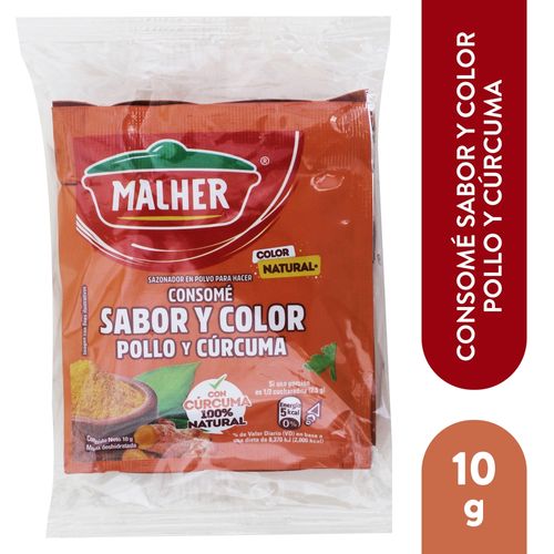 Consomé Malher Pollo Con Curcuma -10 g