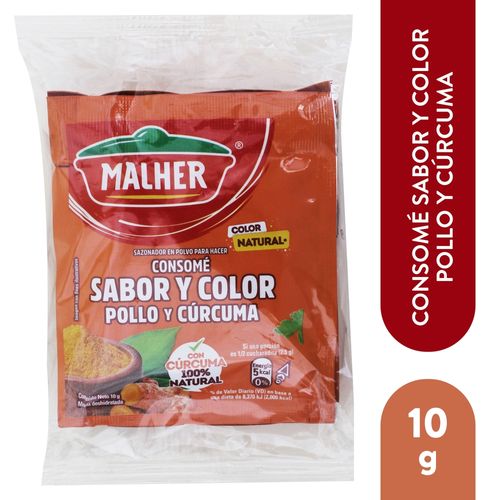 Consome Malher Pollo Con Curcuma 10 Gr