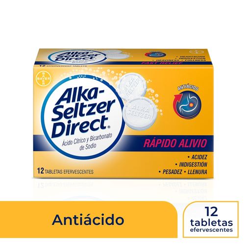 Alka Seltzer Direct 12 Tab Eferv Ea12