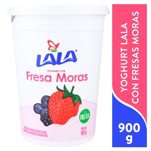 Yogurt Lala Fresa Mora - 900 g