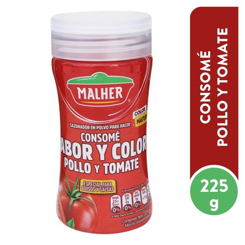 Consome Malher Tomate Con Pollo 225 Gr