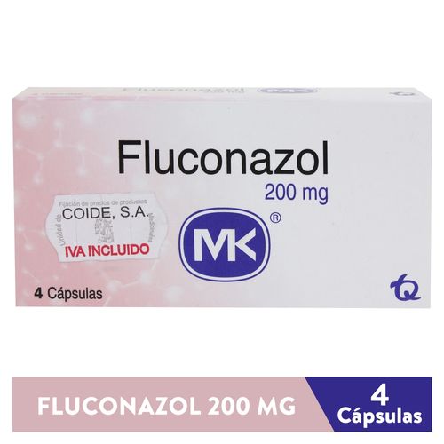 Fluconazol Mk 200Mg C X 4 Tab Ea