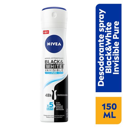 Antitranspirante Nivea Spray Invisible Puro - 150ml