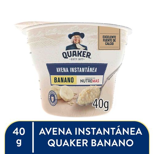 Avena Quaker Instantánea Banano - 40gr