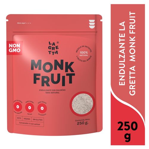 Endulzante La Gretta  Monk Frui 250 Gr