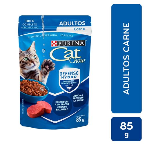 Alimeto Húmedo Gato Purina Cat Chow Defense Hydro Adultos Carne 85g