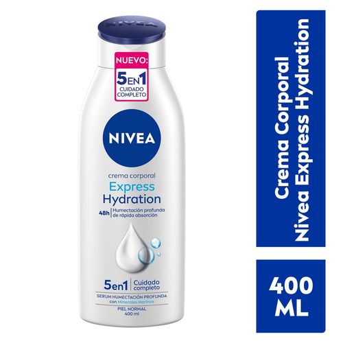Crema Corporal Nivea Express Hidratacion Piel Normal - 400ml