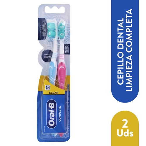 Cepillo de Dientes Oral-B Complete Limpieza Profunda 2 Unidades