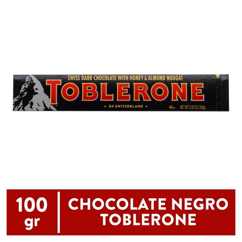 Chocolate Toblerone Negro Con Miel Y Almendras - 100 g