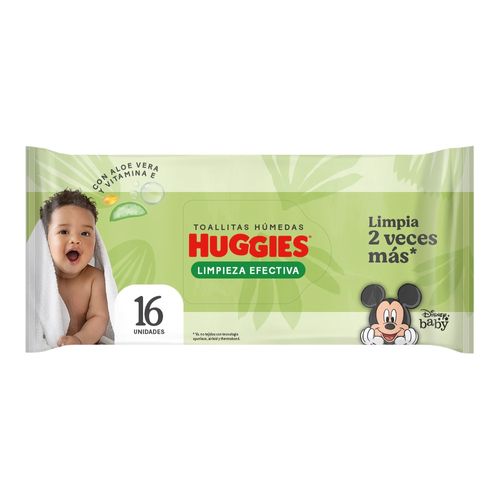 Toallas Humed Huggies Lim Efectiva 16ea