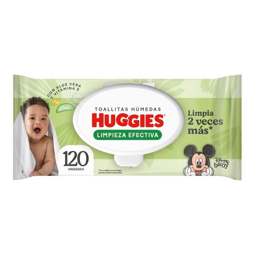 Toallas Húmedas Huggies Limpieza Efectiva - 120Uds