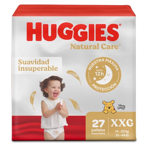 Pañales Huggies Natural Care Etapa 5/XXG 28U