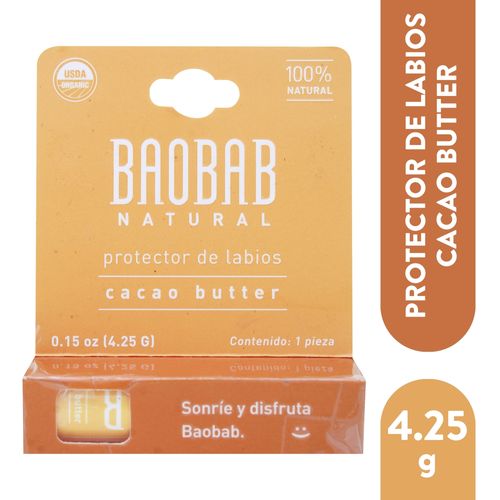 Protector labial Baobab cacao - 4.25 g