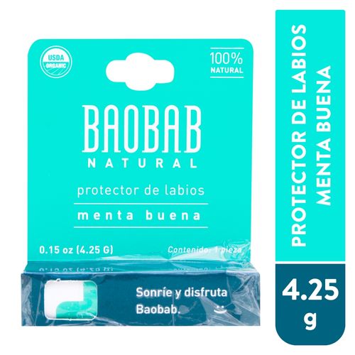 Protector labial Baobab menta - 4.25 g