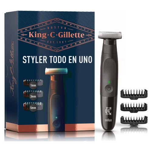 Rauradora King C Gillette De Barba, Styler Todo En Uno - 1Uds