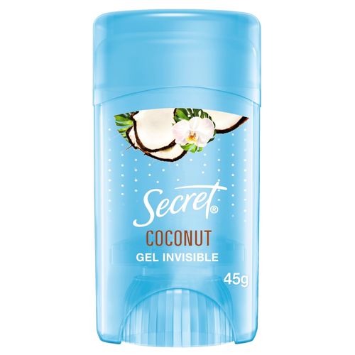 Desodorante Secret Antitranspirante En Gel Invisible Coco - 45g