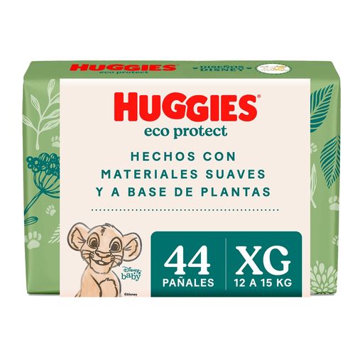 Pañales Huggies Eco Protect Etapa 4/XG -44 uds