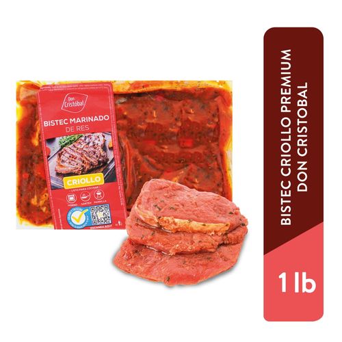 Bistec de res Don Cristóbal criollo premium - Precio indicado por libra