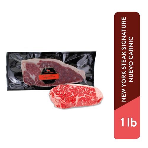 New York Steak de Res Signature Carnic, Precio indicado por libra