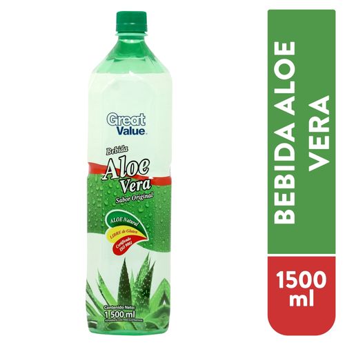 Bebida Great Value Aloe Vera - 1500ml